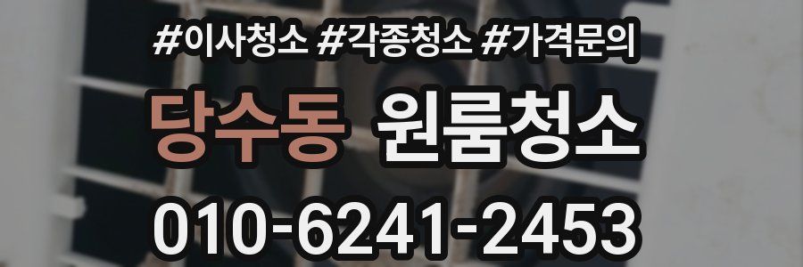 당수동 이사청소