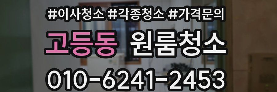 고등동 이사청소