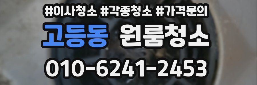 고등동 이사청소