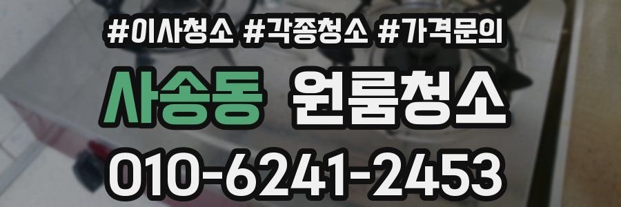 사송동 이사청소