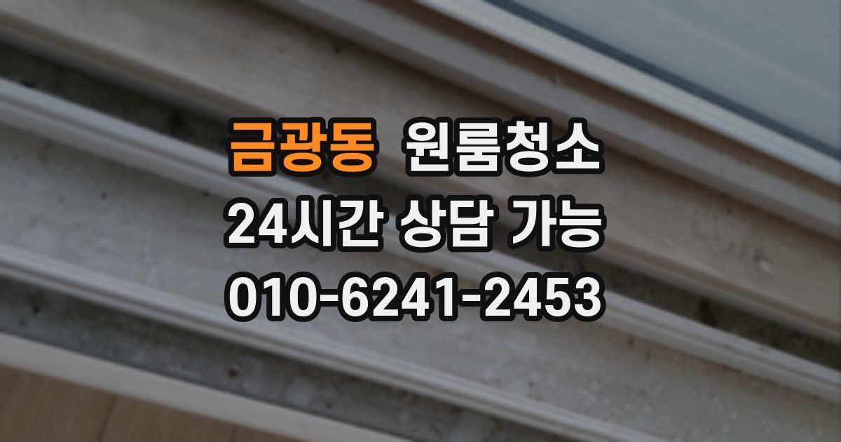 금광동 입주청소