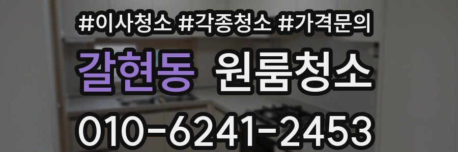 갈현동 이사청소