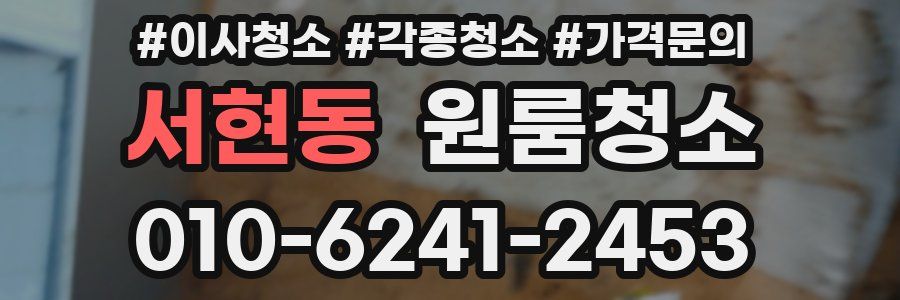 서현동 이사청소