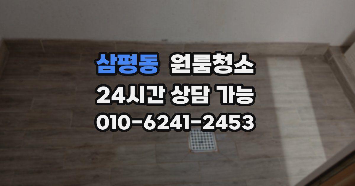 삼평동 입주청소