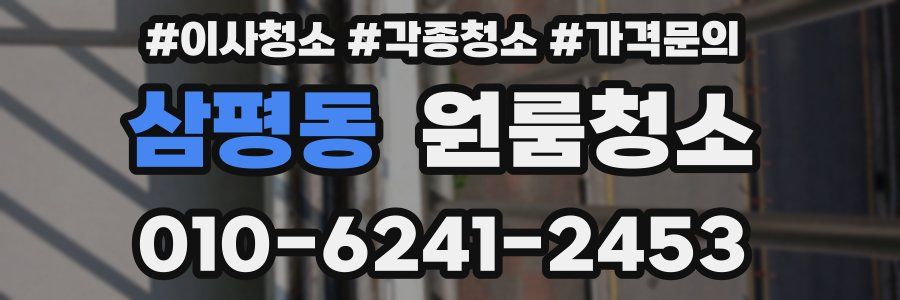 삼평동 이사청소