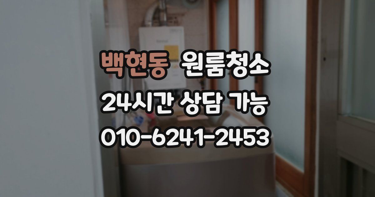 백현동 입주청소