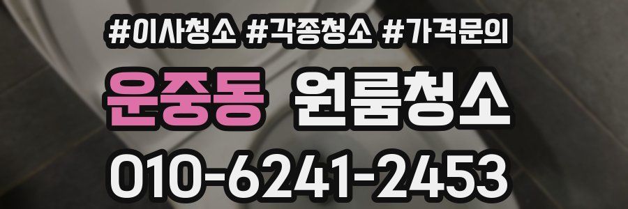 운중동 이사청소