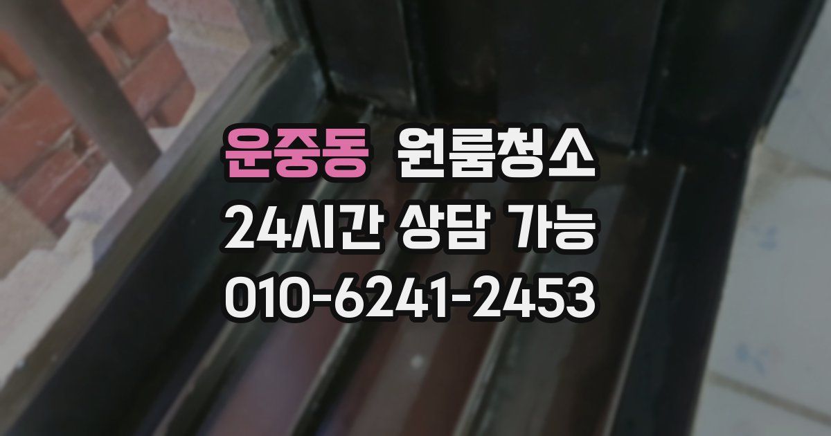 운중동 입주청소