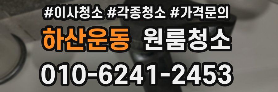 하산운동 이사청소