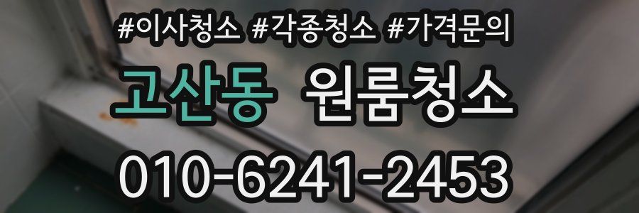 고산동 이사청소