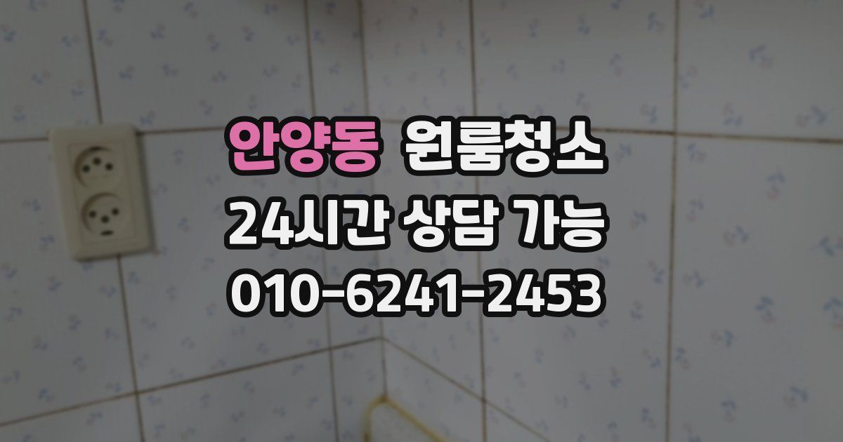 안양동 입주청소