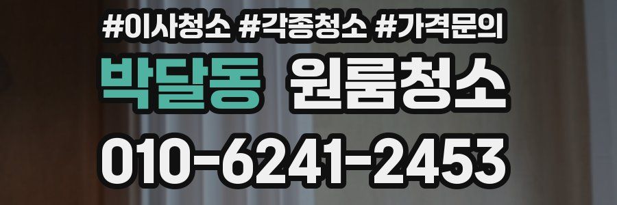 박달동 이사청소