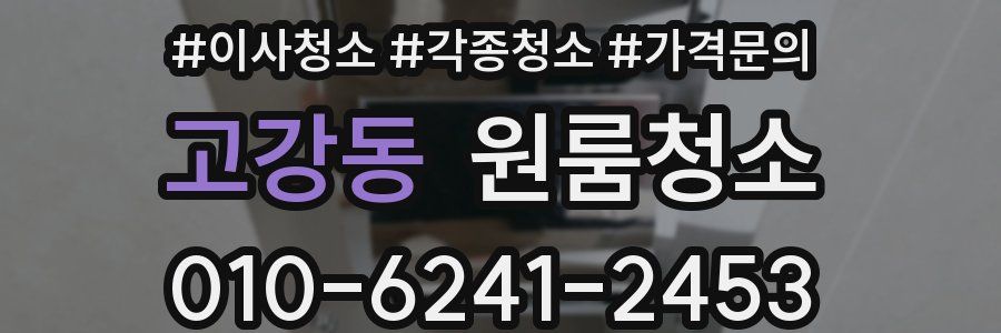 고강동 이사청소