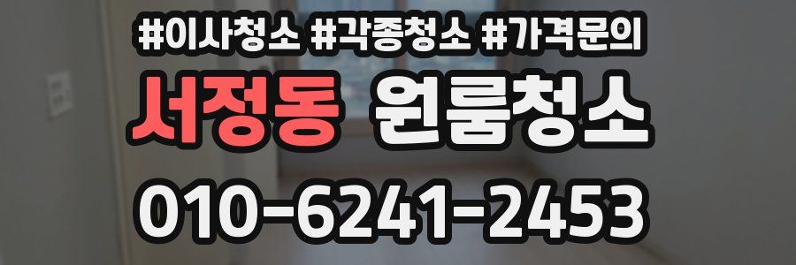 서정동 이사청소