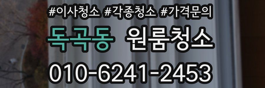 독곡동 이사청소