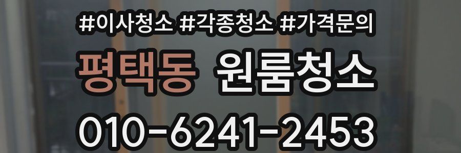 평택동 이사청소