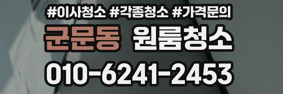 군문동 이사청소