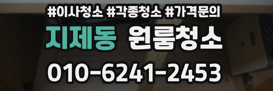 지제동 이사청소
