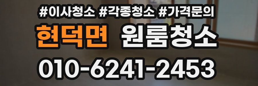 현덕면 이사청소