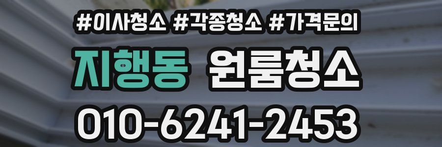 지행동 이사청소