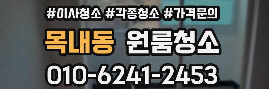 목내동 이사청소