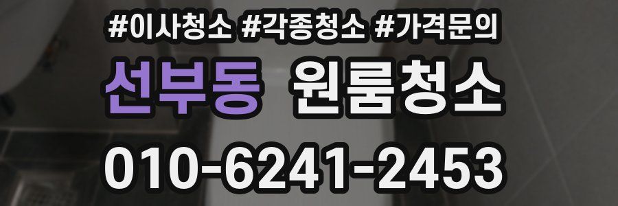 선부동 이사청소