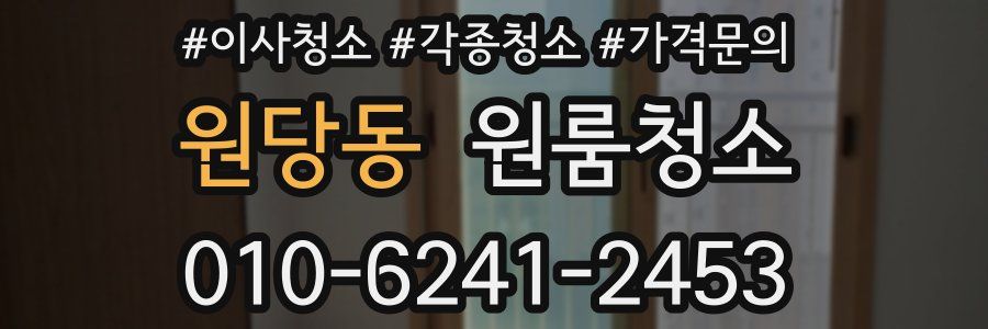 원당동 이사청소