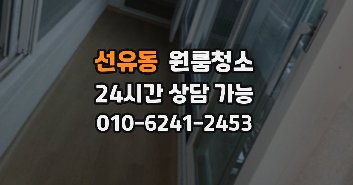 선유동 입주청소