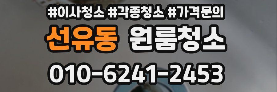 선유동 이사청소