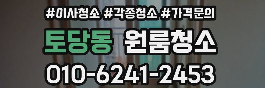 토당동 이사청소