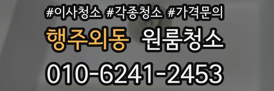 행주외동 이사청소