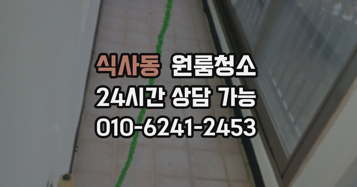 식사동 입주청소