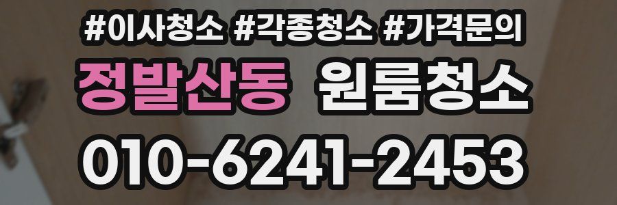 정발산동 이사청소