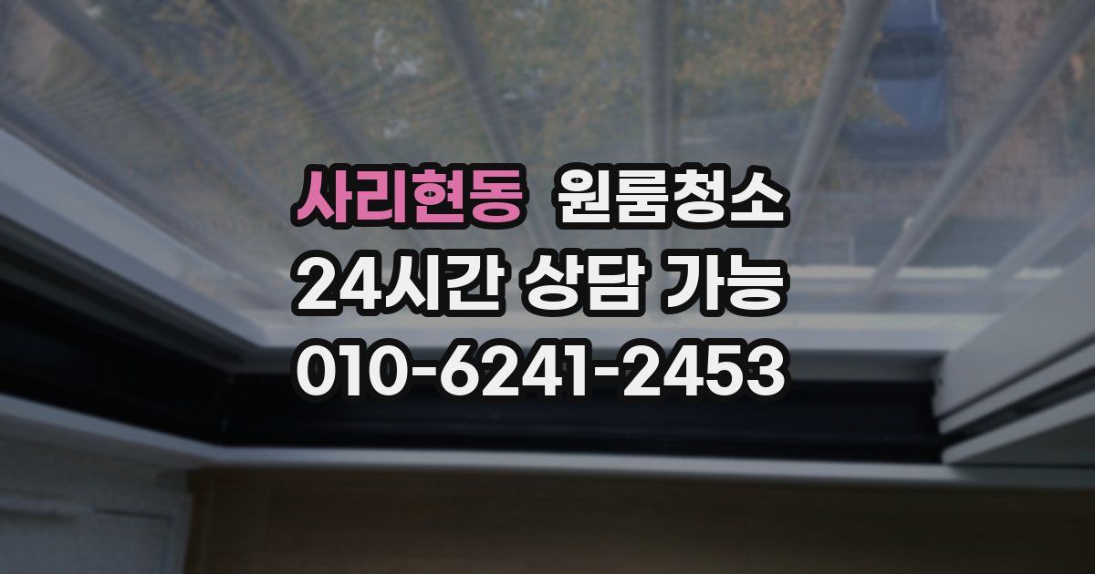 사리현동 입주청소