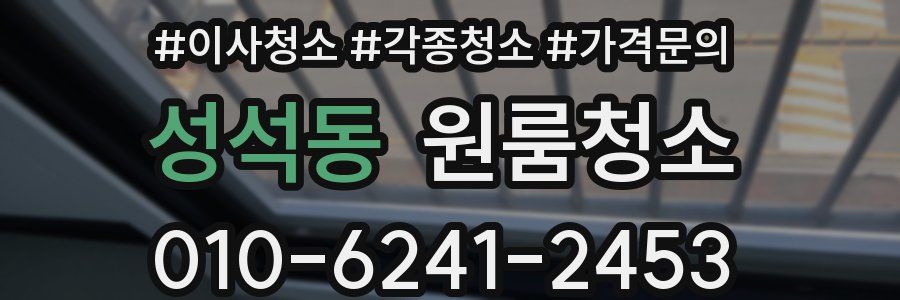 성석동 이사청소