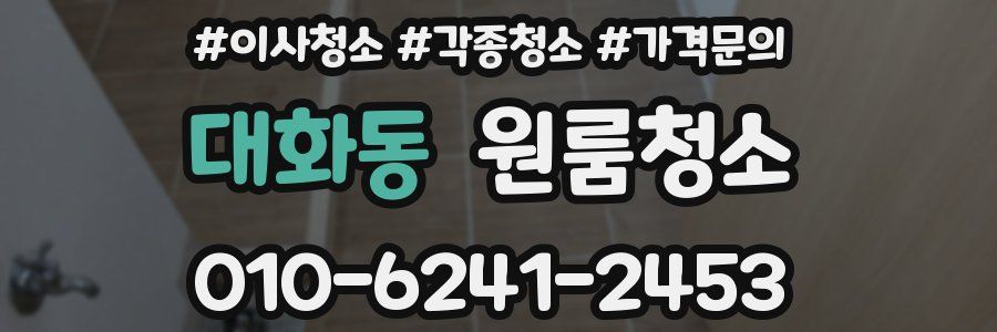 대화동 이사청소