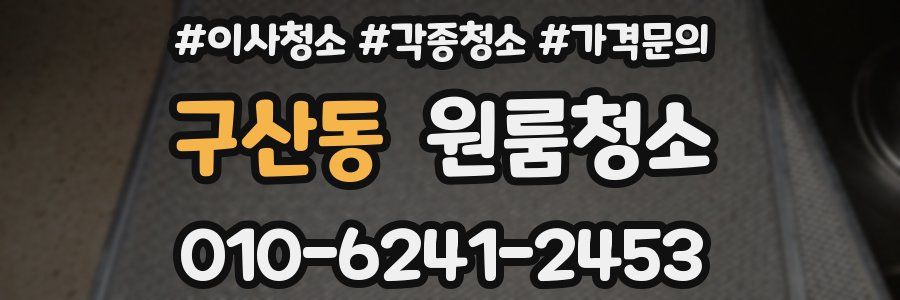 구산동 이사청소