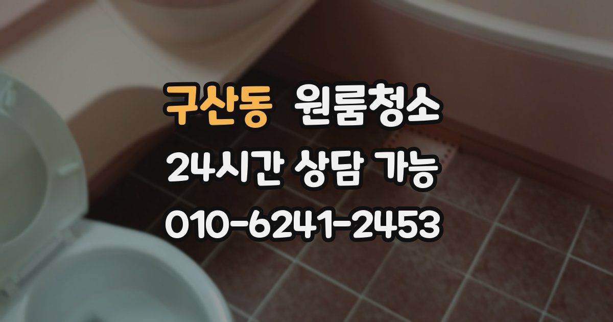 구산동 입주청소