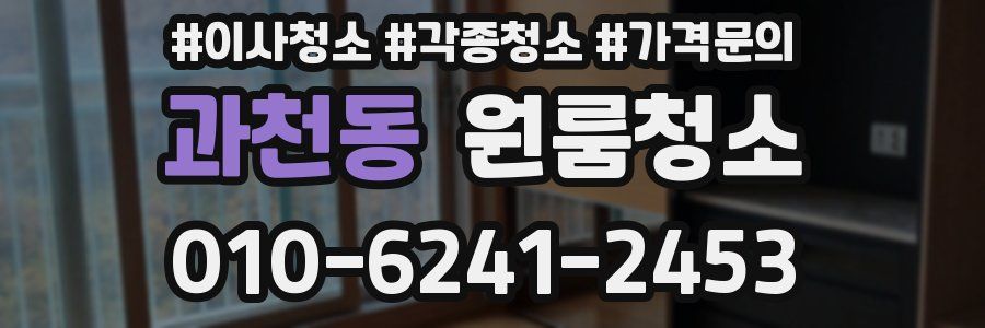 과천동 이사청소