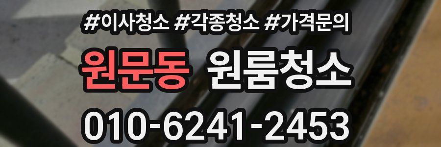 원문동 이사청소