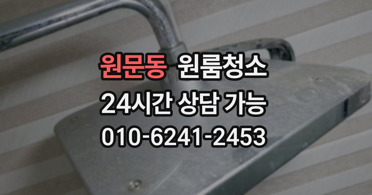 원문동 입주청소