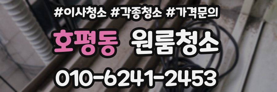 호평동 이사청소