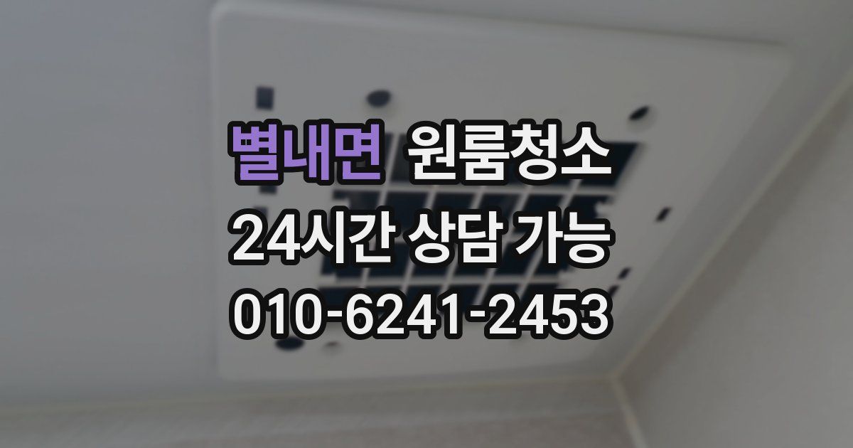 별내면 입주청소