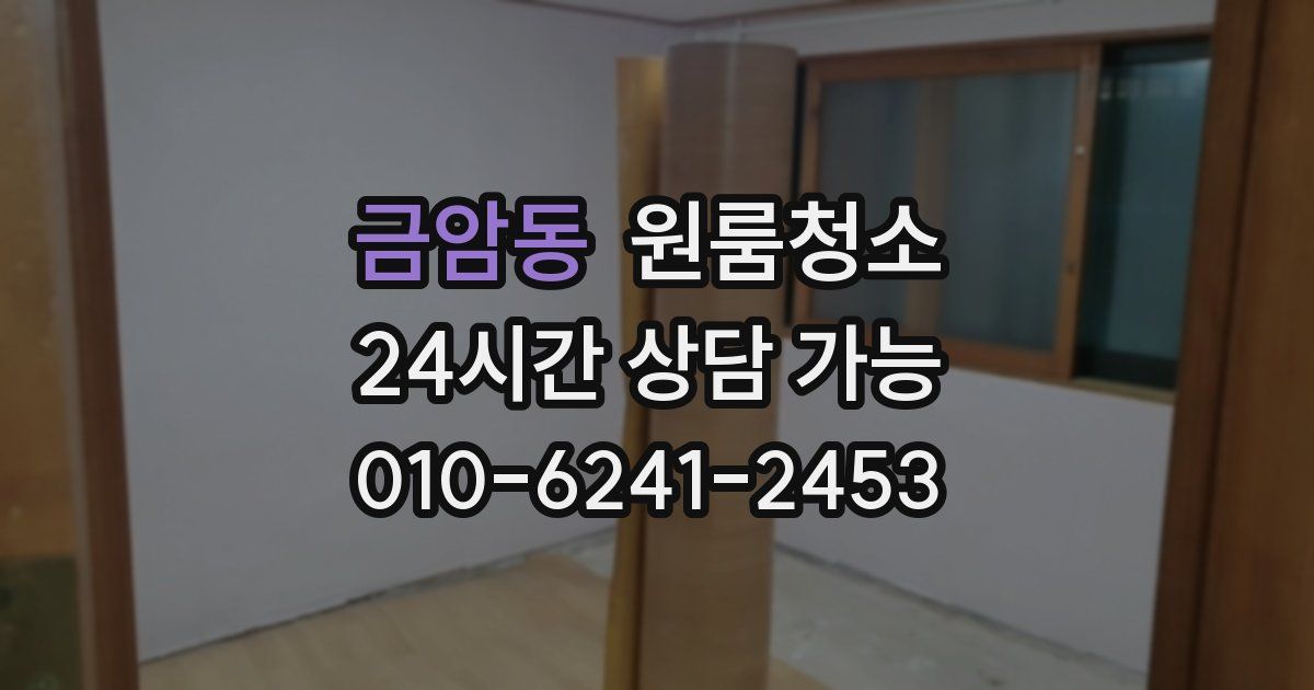 금암동 입주청소