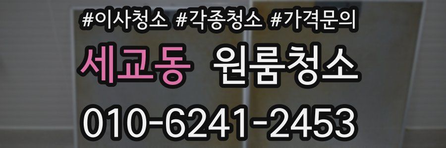 세교동 이사청소