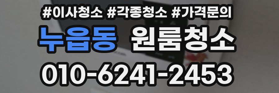 누읍동 이사청소