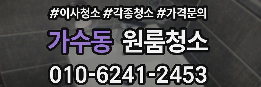 가수동 이사청소