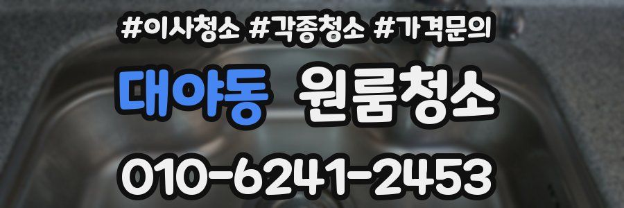 대야동 이사청소