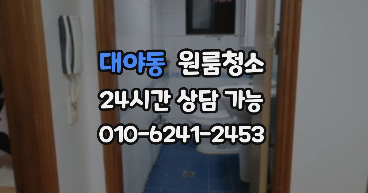 대야동 입주청소