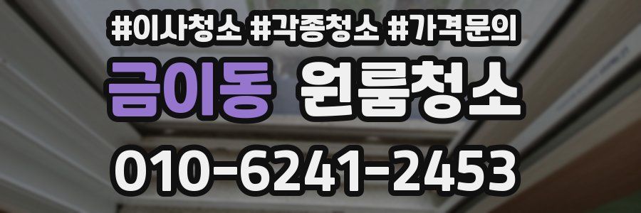 금이동 이사청소